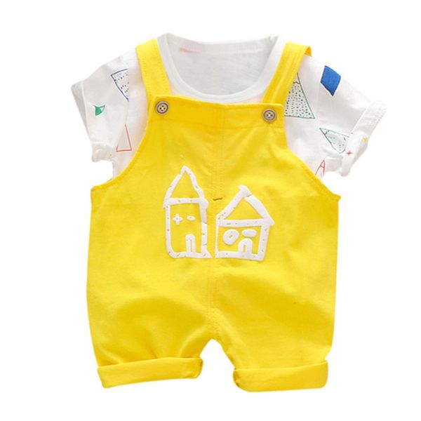 children's summer cute straps suit for boys and girls casual assembly set overalls boys and girls suits, White
children's summer cute straps suit for boys and girls casual assembly set overalls boys and girls suits, White