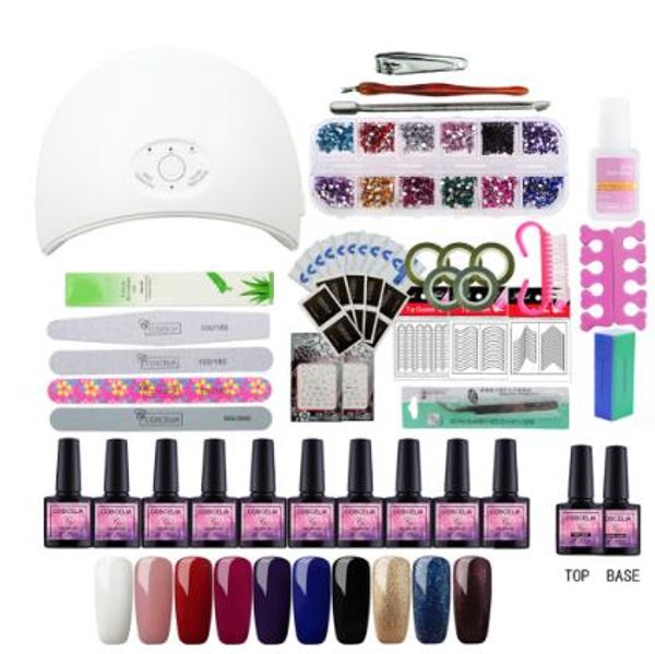 nail art set 36/54w uv led gel lamp nail manicure set 10pcs gel nail polish varnish extension brushes tools kit for manicure
nail art set 36/54w uv led gel lamp nail manicure set 10pcs gel nail polish varnish extension brushes tools kit for manicure