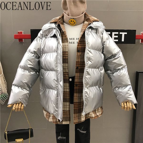 oceanlove thick fake two pices winter coat women plaid patchwork warm parkas 2019 zipper streetwear jacket female korean 13182, Black
oceanlove thick fake two pices winter coat women plaid patchwork warm parkas 2019 zipper streetwear jacket female korean 13182, Black