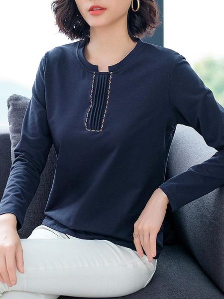 long-sleeved t-shirt women's loose-fit middle-aged mom autumn clothing 2019 new style base shirt western style large size t, White
long-sleeved t-shirt women's loose-fit middle-aged mom autumn clothing 2019 new style base shirt western style large size t, White