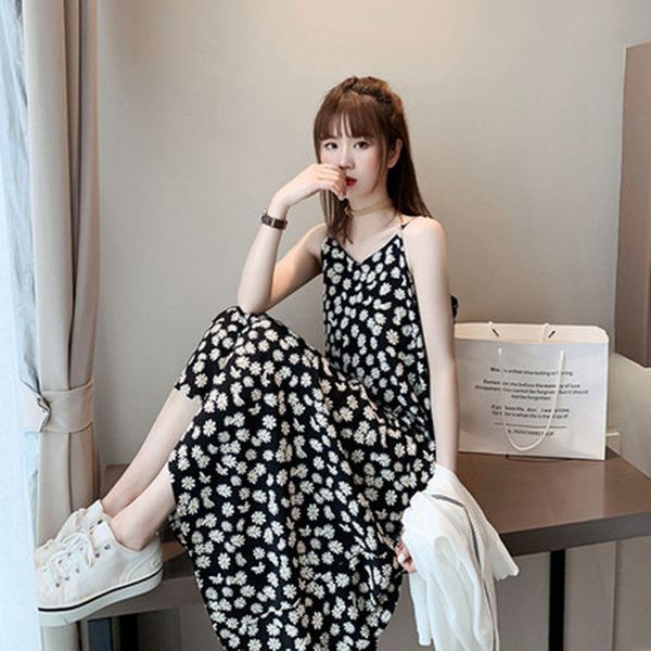 liberjog women elegant beach long dress little daisy floral print dress flowers fairy slim boho vestidos summer, Black;gray
liberjog women elegant beach long dress little daisy floral print dress flowers fairy slim boho vestidos summer, Black;gray
