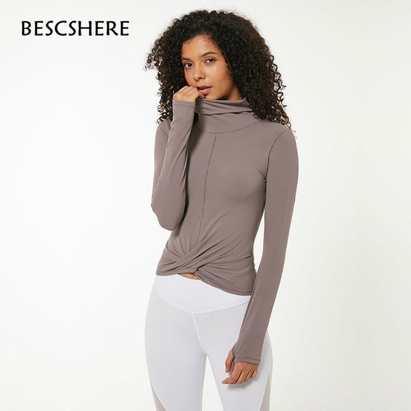 bescshere naked-feels slim sport athletic long sleeve shirts women high collar twist fitness yoga crop with thumb hole, White;red
bescshere naked-feels slim sport athletic long sleeve shirts women high collar twist fitness yoga crop with thumb hole, White;red