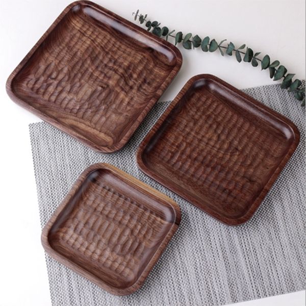 3pcs japanese black walnut wood tray dinner plate disc coffee tea tray fruit bread food dessert tea breakfast plate square table dishes pl
3pcs japanese black walnut wood tray dinner plate disc coffee tea tray fruit bread food dessert tea breakfast plate square table dishes pl