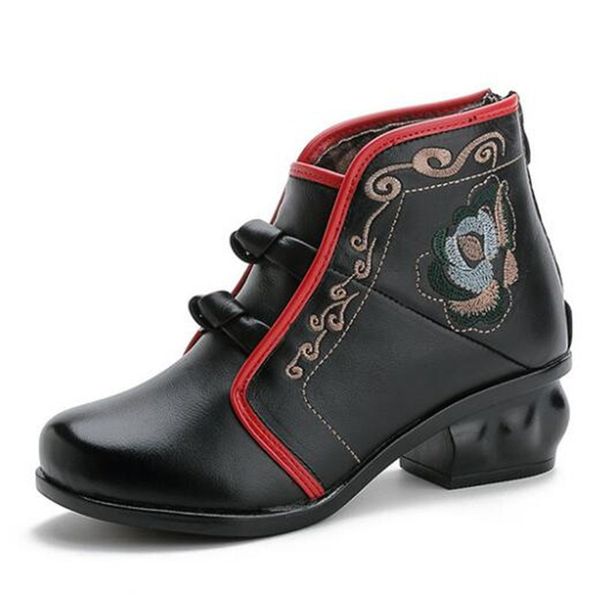 promotion new embroidered genuine leather shoes spring boots 2020 new beautiful warm winter boots wedding shoes women, Black
promotion new embroidered genuine leather shoes spring boots 2020 new beautiful warm winter boots wedding shoes women, Black