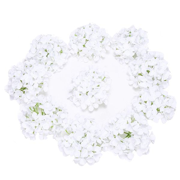 10 pack artificial hydrangea heads with stems,artificial flowers heads for home wedding decor,white
10 pack artificial hydrangea heads with stems,artificial flowers heads for home wedding decor,white