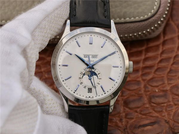 men's watch km-v2 montre de luxe leather watchband lunar phase function automatic mechanical movement watches waterproof, Slivery;brown
men's watch km-v2 montre de luxe leather watchband lunar phase function automatic mechanical movement watches waterproof, Slivery;brown