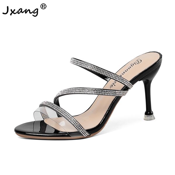 jxang 2020 new summer ladies high heels fashion woman pvc sandals heel sandals stilettos zapatos mujer women stilettos heel, Black
jxang 2020 new summer ladies high heels fashion woman pvc sandals heel sandals stilettos zapatos mujer women stilettos heel, Black
