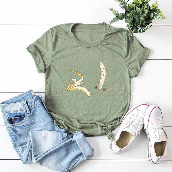 women's t-shirt cartoon funny nude banana print cool t shirt women o-neck loose tshirt 100%cotton casual comfortable tee femme, White
women's t-shirt cartoon funny nude banana print cool t shirt women o-neck loose tshirt 100%cotton casual comfortable tee femme, White