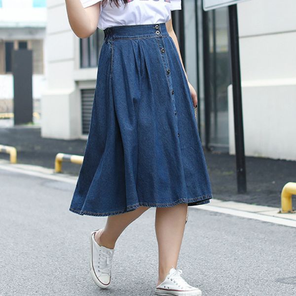 7xl 6xl 5xl plus size denim skirts women high waist jeans korean street female midi skirts a-line jeans femme robes lz06, Black
7xl 6xl 5xl plus size denim skirts women high waist jeans korean street female midi skirts a-line jeans femme robes lz06, Black