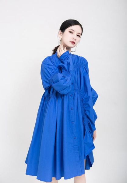 european and american women's clothing 2020 new wave temperament was thin and loose long-sleeved dress, Black;gray
european and american women's clothing 2020 new wave temperament was thin and loose long-sleeved dress, Black;gray