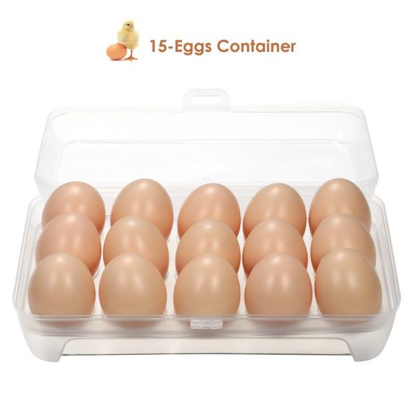 storage bottles & jars 15 eggs tray holder kitchen refrigerator egg box fruits organizer container with lid transparent case
storage bottles & jars 15 eggs tray holder kitchen refrigerator egg box fruits organizer container with lid transparent case
