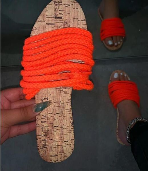 women slippers flat 2020new cotton twist summer shoes woman slip on sandals yellow orange casual shoes ladies slippers footwear, Black
women slippers flat 2020new cotton twist summer shoes woman slip on sandals yellow orange casual shoes ladies slippers footwear, Black