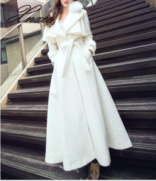 woolen coat women plus long section 2020 autumn and winter new temperament waist long woolen coat thick fur collar, Black
woolen coat women plus long section 2020 autumn and winter new temperament waist long woolen coat thick fur collar, Black