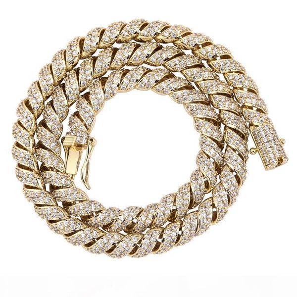 18k gold plated cz stone prong setting rope chain necklace punk jewelry for friend, Silver
18k gold plated cz stone prong setting rope chain necklace punk jewelry for friend, Silver