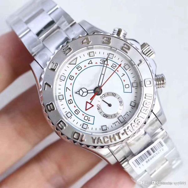 44mm yacgt master stainless steel automatic mechanical watches sport watch, Slivery;brown
44mm yacgt master stainless steel automatic mechanical watches sport watch, Slivery;brown