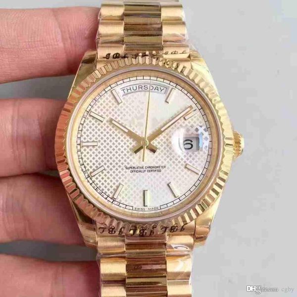 luxury3amechanical men's watch 18 ct golden day date 40mm automatic automatic winding mechanical movement folding crown buckle men, Slivery;brown
luxury3amechanical men's watch 18 ct golden day date 40mm automatic automatic winding mechanical movement folding crown buckle men, Slivery;brown