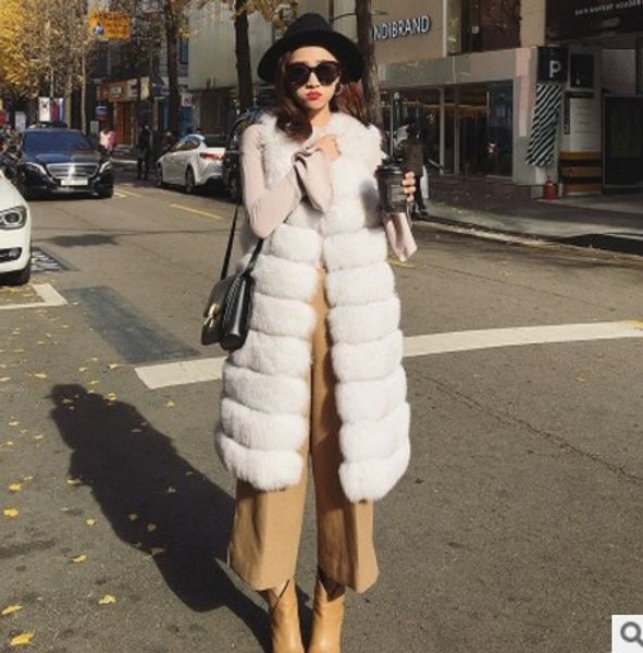 2019 vetement winter office lady faux fur coat fluffy fur coat v-neck furry vest lolita waist outwear long vest aw287, Black
2019 vetement winter office lady faux fur coat fluffy fur coat v-neck furry vest lolita waist outwear long vest aw287, Black