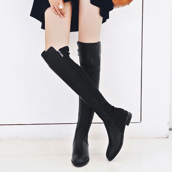european style luxury women's boots shoes vallu latest thigh high fur booties lady over the knee female warm soft shoes, Black
european style luxury women's boots shoes vallu latest thigh high fur booties lady over the knee female warm soft shoes, Black