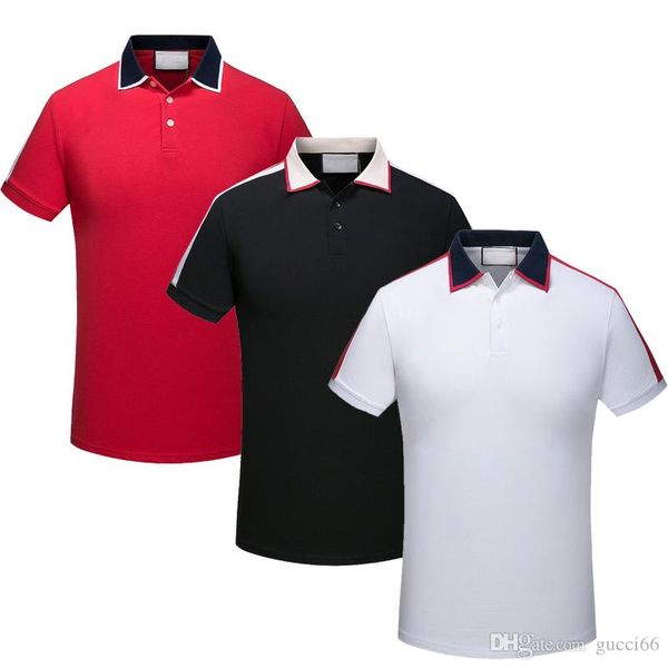brand new luxury fashion classic designer polo t shirts short sleeve embroidery polo snake bee mens polos, White;black
brand new luxury fashion classic designer polo t shirts short sleeve embroidery polo snake bee mens polos, White;black