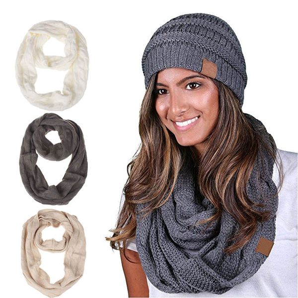 2 pcs/set women winter knit scarf hat woolen knitted ring warm crochet scarf double circle and wool hats 13 colors, Silver
2 pcs/set women winter knit scarf hat woolen knitted ring warm crochet scarf double circle and wool hats 13 colors, Silver