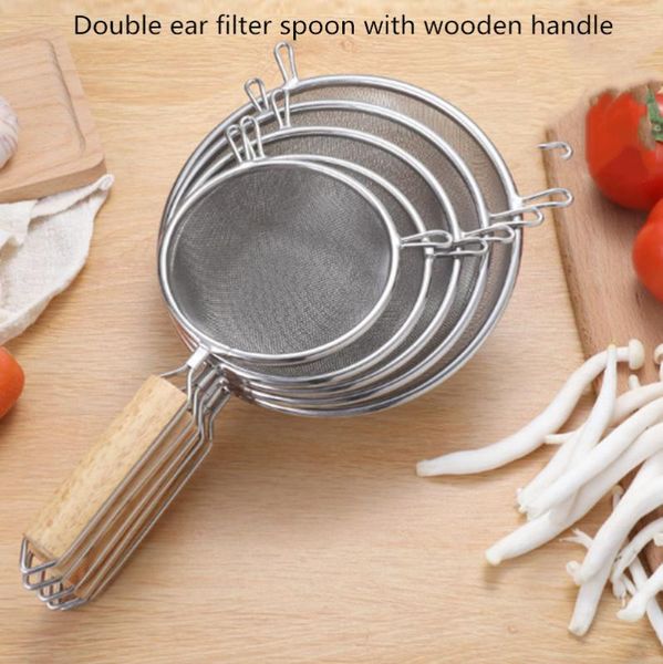stainless steel large colander wooden handle binaural fried fish spoon household kitchenware fishing noodles mesh drain filter
stainless steel large colander wooden handle binaural fried fish spoon household kitchenware fishing noodles mesh drain filter