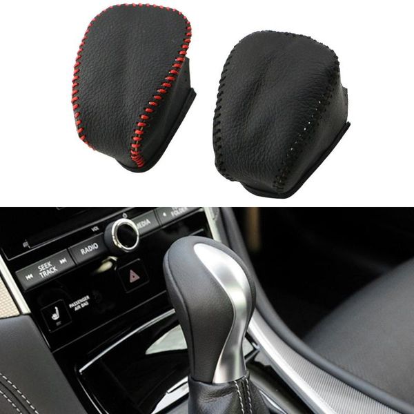 puou leather car gear head shift knob cover case for infiniti qx50 qx70 qx80 ex fx35 37 g37 at gear shift collars car accessorie
puou leather car gear head shift knob cover case for infiniti qx50 qx70 qx80 ex fx35 37 g37 at gear shift collars car accessorie