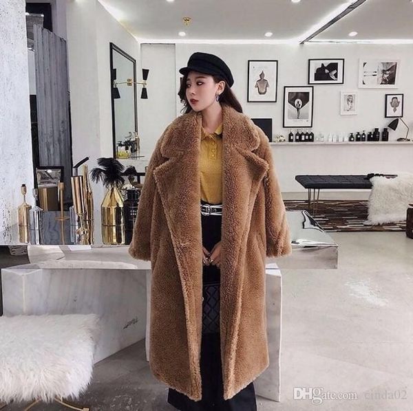 Pink long teddy bear jacket coat women winter thick warm over ized chunky outerwear overcoat women faux lamb wool fur coat, Black
Pink long teddy bear jacket coat women winter thick warm over ized chunky outerwear overcoat women faux lamb wool fur coat, Black