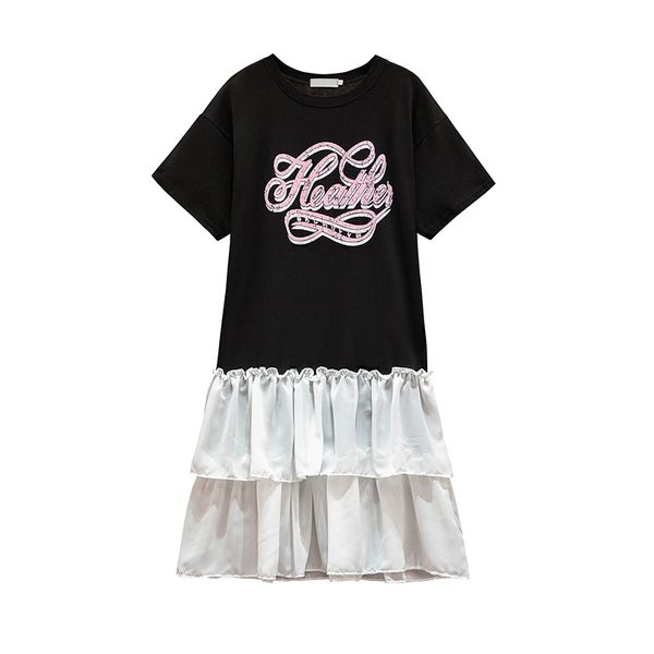 2020 sunmer chiffon patchwork dress large plus size letter prinshirt dress sport fashion casual loose clothes women big, Black;gray
2020 sunmer chiffon patchwork dress large plus size letter prinshirt dress sport fashion casual loose clothes women big, Black;gray