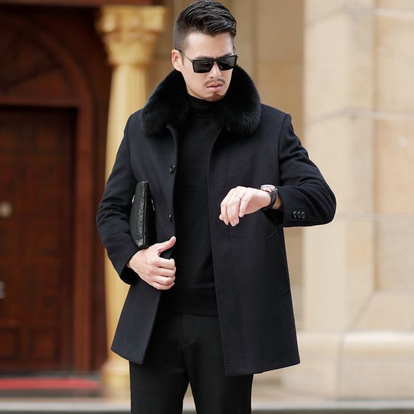 1881 new fashion winter men's clothes striped woolen coat men's 75% cashmere blends overcoat long youth trench coat, Black
1881 new fashion winter men's clothes striped woolen coat men's 75% cashmere blends overcoat long youth trench coat, Black