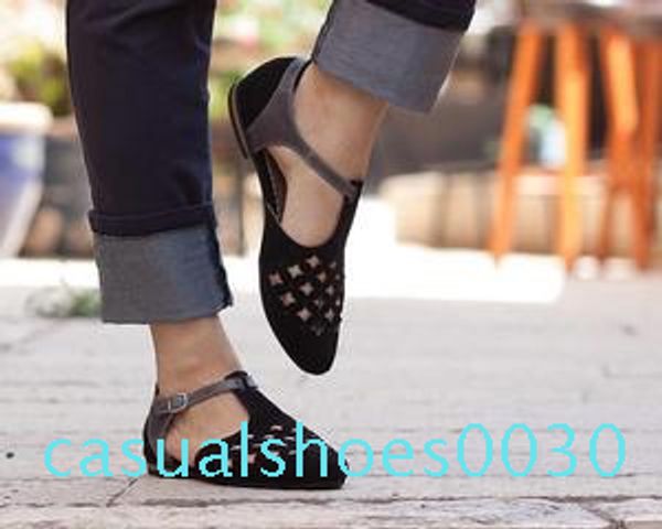 2019 spring new hollow out women shoes pointed toe flat shoes leather casual female fashion woman plus size 43 c30, Black 
2019 spring new hollow out women shoes pointed toe flat shoes leather casual female fashion woman plus size 43 c30, Black