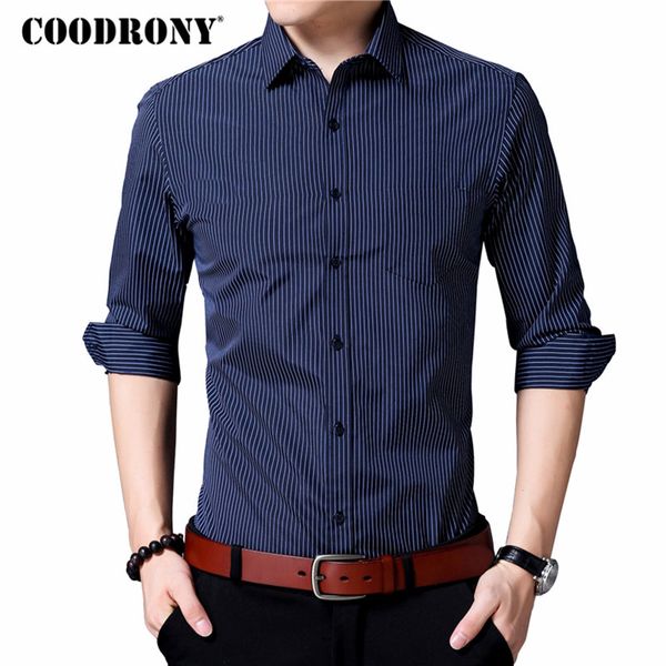 coodrony men shirt brand clothing 2018 classic striped business casual shirts camisa social masculina cotton chemise homme 8729, White;black
coodrony men shirt brand clothing 2018 classic striped business casual shirts camisa social masculina cotton chemise homme 8729, White;black