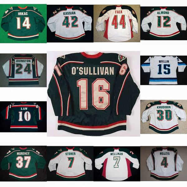 Mens Houston Aeros 15 Rickard Wallin 4 Tomas Mojzis 14 Tony Hrkac 12 Cody Almond 42 Matt Kassian 10 Kirby Law 7 Clayton Stoner Hockey Jersey
Mens Houston Aeros 15 Rickard Wallin 4 Tomas Mojzis 14 Tony Hrkac 12 Cody Almond 42 Matt Kassian 10 Kirby Law 7 Clayton Stoner Hockey Jersey