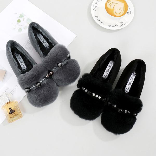 women winter crystal cotton shoes plus velvet warm solid moccasins creepers round toe rhinestone flats slip on comfy loafers hot, Black
women winter crystal cotton shoes plus velvet warm solid moccasins creepers round toe rhinestone flats slip on comfy loafers hot, Black