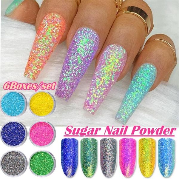 6pcs/set laser shinning pigment holographic nail art glitter powder dust tips for nail craft polish salon 3d art decoration, Silver;gold
6pcs/set laser shinning pigment holographic nail art glitter powder dust tips for nail craft polish salon 3d art decoration, Silver;gold