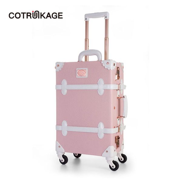 cotrunkage тисненая цветочная розовый 20 "- 26" ретро pu кожаные женские старинные чемодан дамы девушка роллинг багаж багажник с колесами
cotrunkage тисненая цветочная розовый 20 "- 26" ретро pu кожаные женские старинные чемодан дамы девушка роллинг багаж багажник с колесами