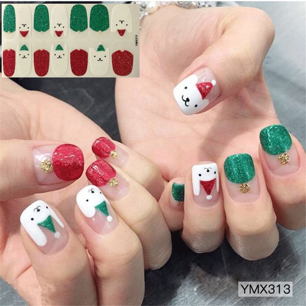 14tips nail art full cover christmas series stickers polish transfer tips wraps waterproof nail stickers decals manicure, Black
14tips nail art full cover christmas series stickers polish transfer tips wraps waterproof nail stickers decals manicure, Black
