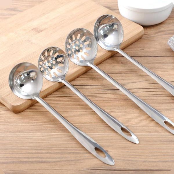 stainless steel soup spoon long handle porridge spoons colander spoon dinnerware kitchen tools 30
stainless steel soup spoon long handle porridge spoons colander spoon dinnerware kitchen tools 30