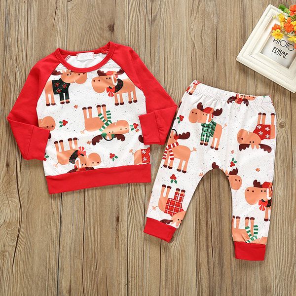 christmas outfit toddler girl winter clothes cotton cartoon deer pants xmas family clothes pajamas boutique kids clothing, White
christmas outfit toddler girl winter clothes cotton cartoon deer pants xmas family clothes pajamas boutique kids clothing, White