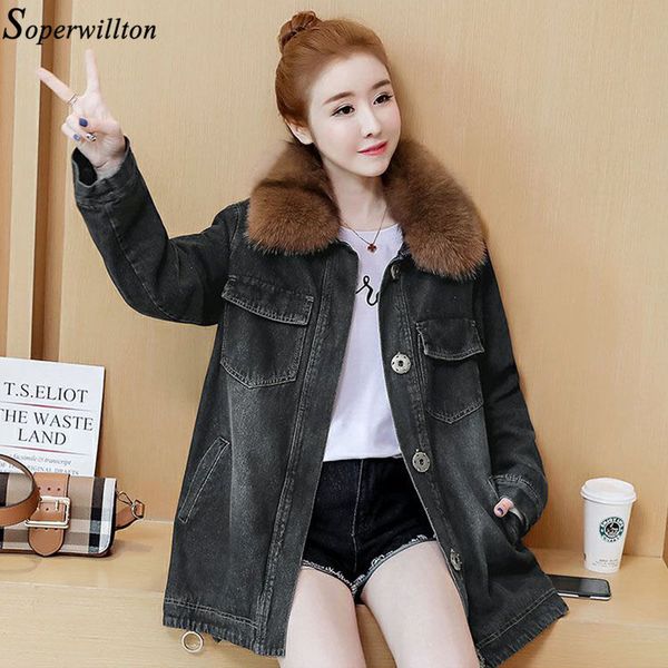 parka women winter denim jacket 2019 long sleeve lady jean coat cotton lining fleece large fur collar solid outerwear thick warm, Tan;black
parka women winter denim jacket 2019 long sleeve lady jean coat cotton lining fleece large fur collar solid outerwear thick warm, Tan;black