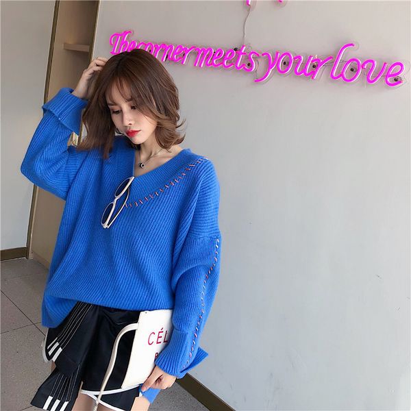 alpaca v-neck lace up sweaters fashion women plus size loose clothing knit sweater womens pullover long sleeve sweater, White;black
alpaca v-neck lace up sweaters fashion women plus size loose clothing knit sweater womens pullover long sleeve sweater, White;black