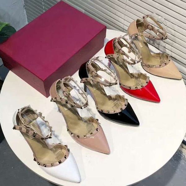 designer woman high heels sandals genuine rivets pointed toe leather slingback pumps ladies rivets high heels fashion party girls shoes, Black
designer woman high heels sandals genuine rivets pointed toe leather slingback pumps ladies rivets high heels fashion party girls shoes, Black