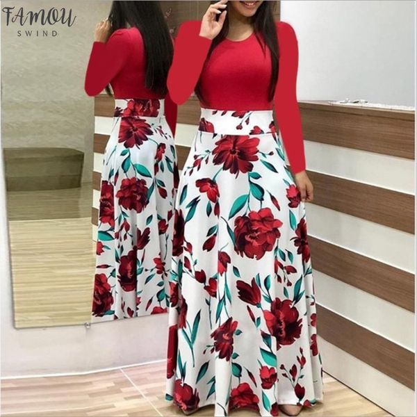 spring autumn for women dress 2020 casual long sleeve o-neck tunic patchwork dresses fashion vintage print maxi dress vestidos, Black;gray
spring autumn for women dress 2020 casual long sleeve o-neck tunic patchwork dresses fashion vintage print maxi dress vestidos, Black;gray