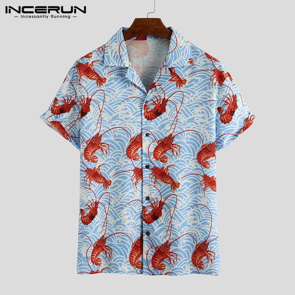 incerun summer casual мужчины printed рубашка отворотом дышащие 2020 с коротким рукавом chic гавайские рубашки пляж camisas hombre streetwea, White;black
incerun summer casual мужчины printed рубашка отворотом дышащие 2020 с коротким рукавом chic гавайские рубашки пляж camisas hombre streetwea, White;black