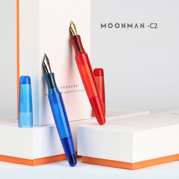 new moonman c2 dropper fountain pen fully transparent iridium f 0.5mm golden/silver nib large-capacity ink storing fashion pen
new moonman c2 dropper fountain pen fully transparent iridium f 0.5mm golden/silver nib large-capacity ink storing fashion pen