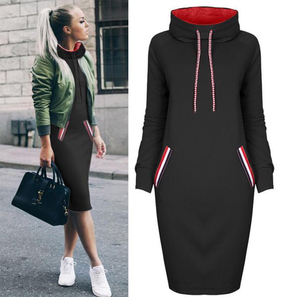 women hoodie dress 2019 winter spring women's pullover fashion ladies sweatshirts female long hoodies plus size women pull hoody, Black;gray
women hoodie dress 2019 winter spring women's pullover fashion ladies sweatshirts female long hoodies plus size women pull hoody, Black;gray