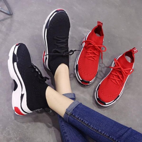 women's sneakers breathable casual shoes thick bottom lace socks shoes sport running jogging walking trainers shoes
women's sneakers breathable casual shoes thick bottom lace socks shoes sport running jogging walking trainers shoes