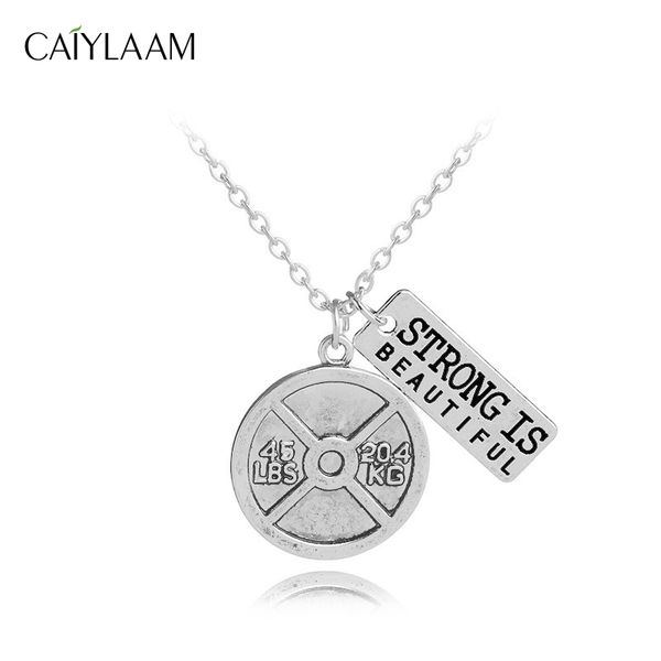 caiylaam fashion jewelry metal dumbbell pendant necklaces for male jewelry letter link chain necklaces trendy punk culture, Silver
caiylaam fashion jewelry metal dumbbell pendant necklaces for male jewelry letter link chain necklaces trendy punk culture, Silver