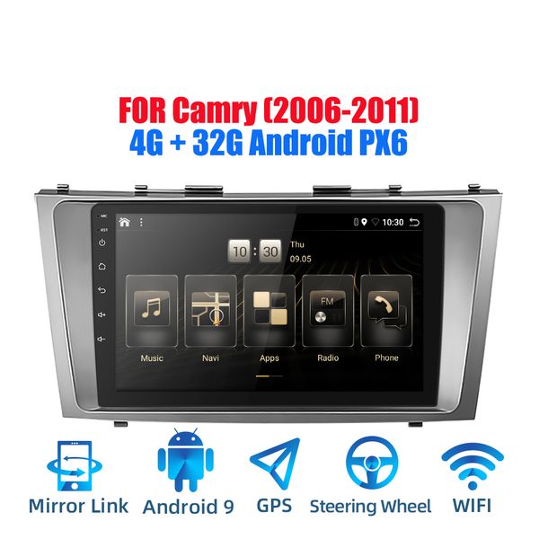 2din android 9.0 ouad core px6 car radio stereo for camry 2006-2011 gps navi audio video player wifi bt hdmi dab
2din android 9.0 ouad core px6 car radio stereo for camry 2006-2011 gps navi audio video player wifi bt hdmi dab