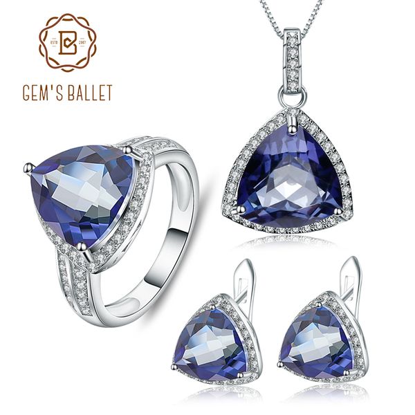 gem's ballet classic iolite blue mystic quartz gemstone jewelry sets 925 sterling silver earrings pendant ring set for women, Black
gem's ballet classic iolite blue mystic quartz gemstone jewelry sets 925 sterling silver earrings pendant ring set for women, Black