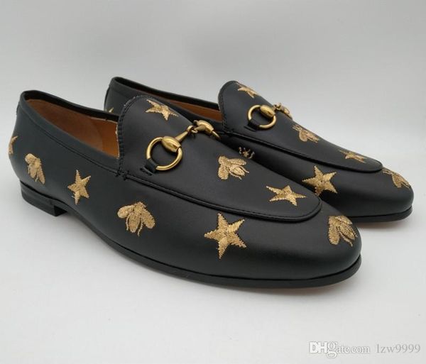 new embroidered leather loafer luxury designer shoes women's loafers leather shoes casual and comfortable 505281, Black
new embroidered leather loafer luxury designer shoes women's loafers leather shoes casual and comfortable 505281, Black